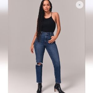 Abercrombie & Fitch The Ankle Straight Ultra High Rise Jeans Size 34